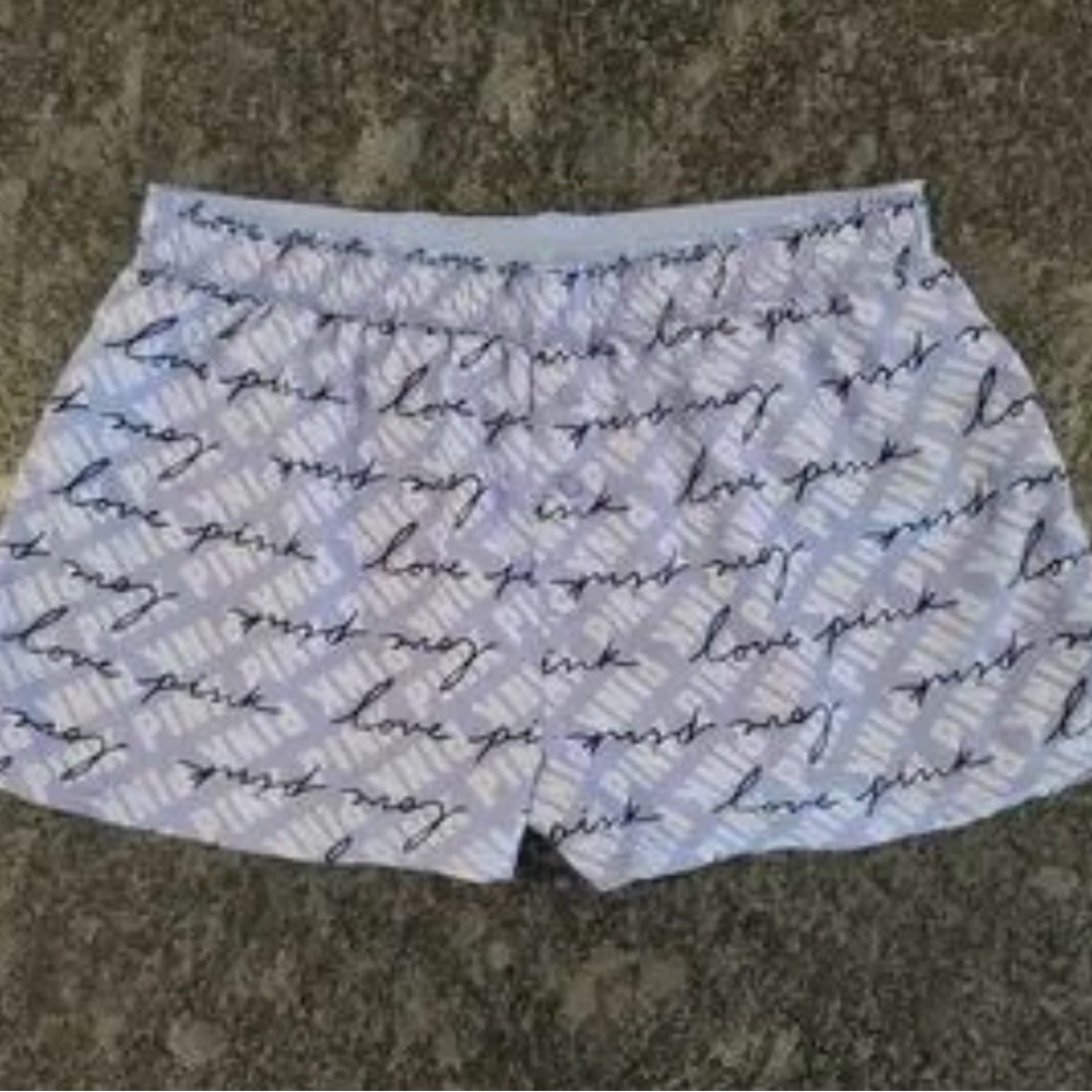 PINK Victoria's Secret Women's Shorts - Blue, Black and White